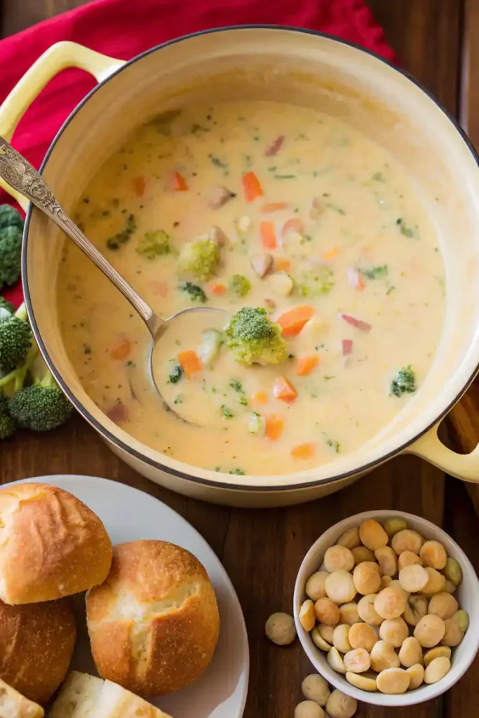 Cheddar Broccoli Potato Soup