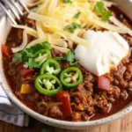 Delicious keto chili recipe without beans, hearty and flavorful, perfect for low-carb diets.