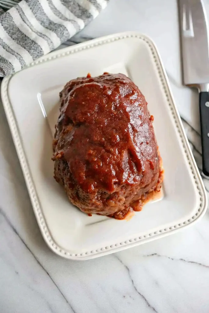 baked glazed lipton's onion soup meatloaf recipe.