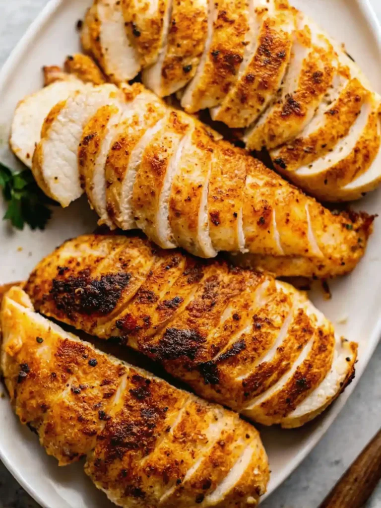 Delicious easy crockpot chicken recipe in a slow cooker with seasonings.