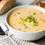 Delicious bowl of crawfish bisque soup recipe with Cajun spices and rich flavors.