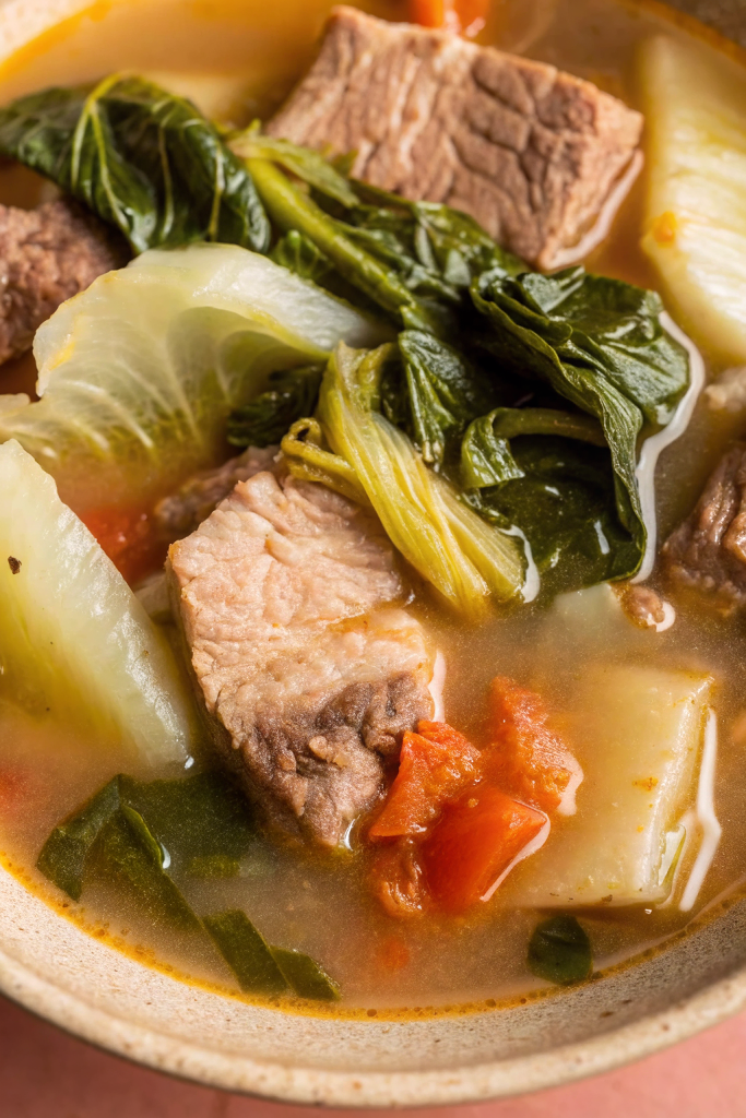 Filipino sinigang soup recipe From Top.
