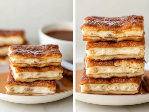 Delight in this Simple Churro Cheesecake for Parties! Flaky pastry, creamy filling, and topped with cinnamon-sugar. Perfect for gatherings!