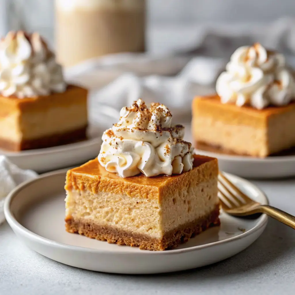No Bake Pumpkin Cheesecake Bars