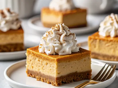 No Bake Pumpkin Cheesecake Bars