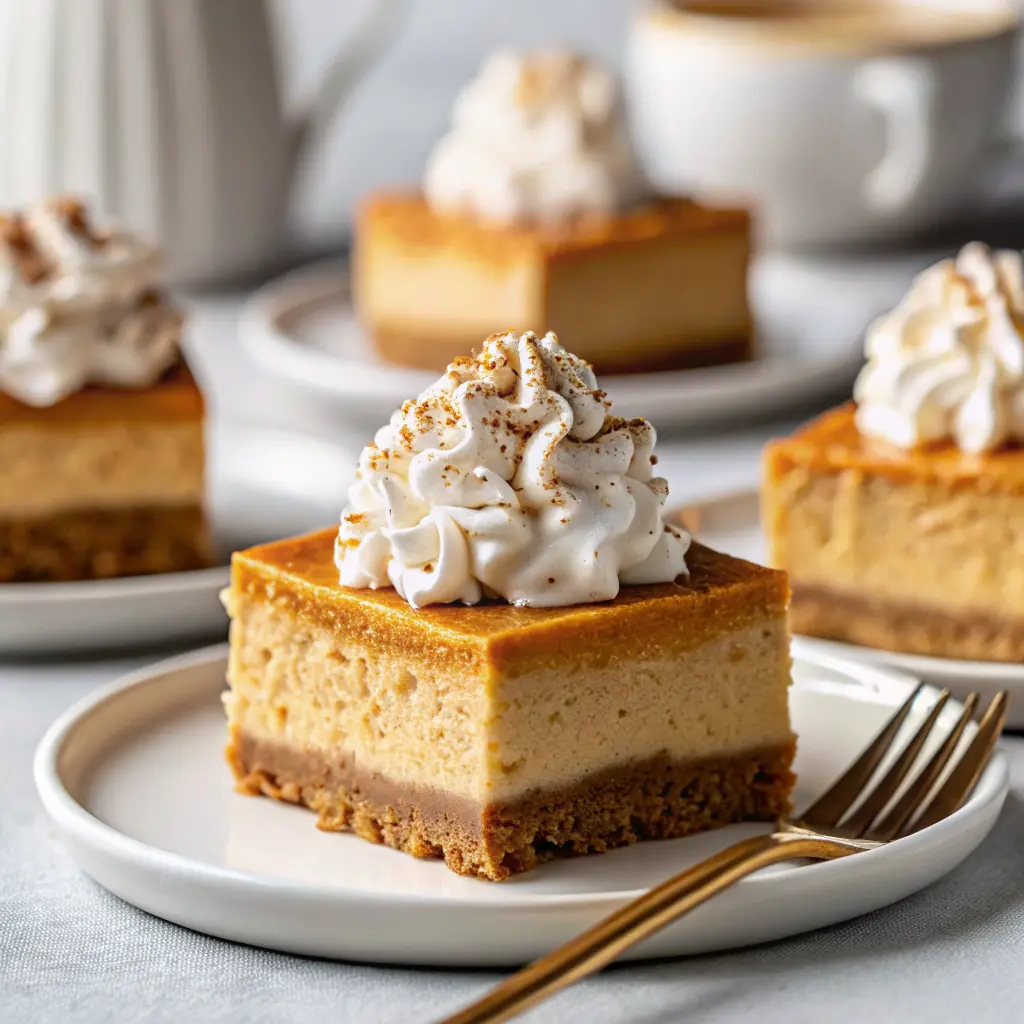 No Bake Pumpkin Cheesecake Bars