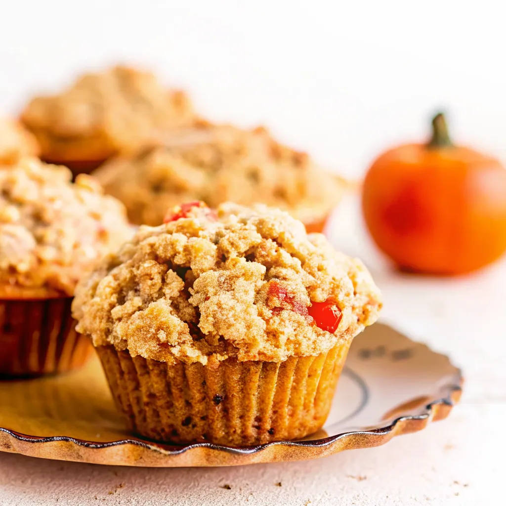 Apple Pumpkin Streusel Muffins