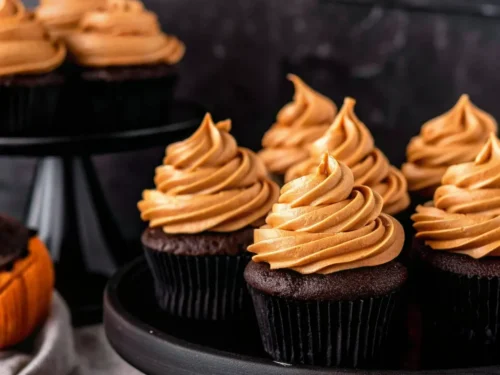 Chocolate Pumpkin Cupcakes