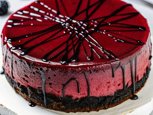 Vampire Bite Red Velvet Cheesecake