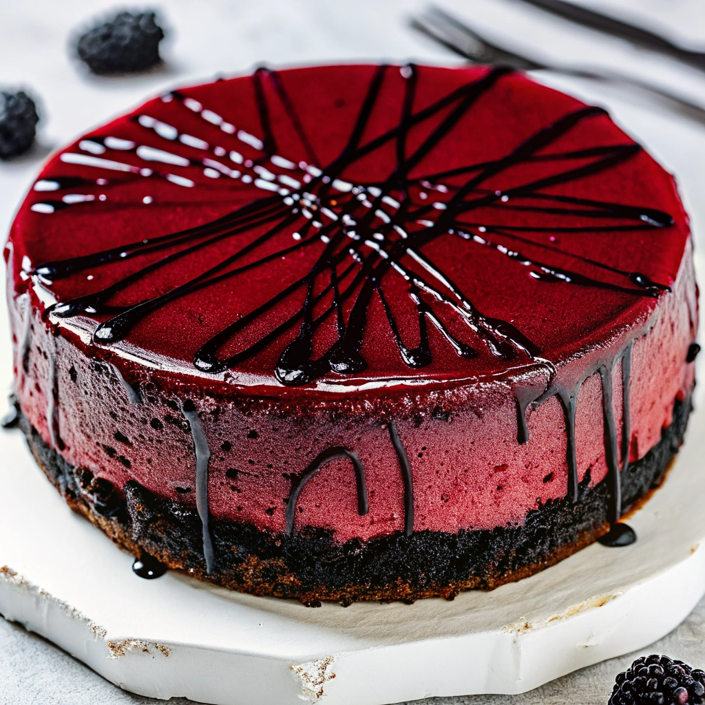 Vampire Bite Red Velvet Cheesecake