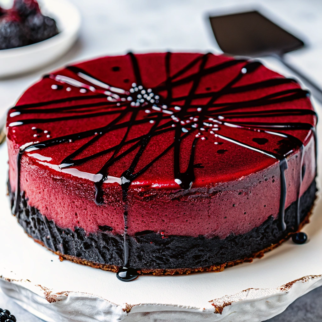 Vampire Bite Red Velvet Cheesecake