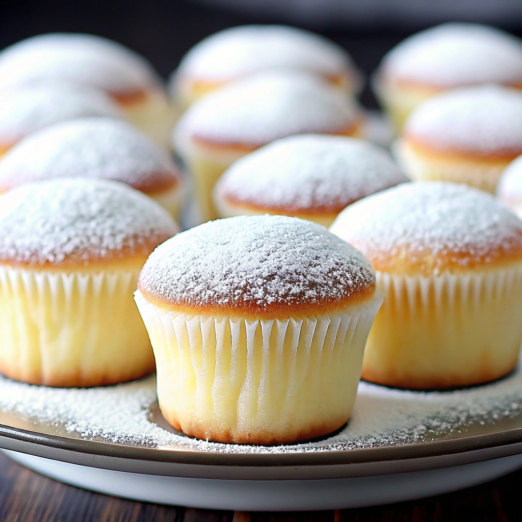 Japanese Cotton Cheesecake Cupcakes