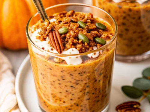 Pumpkin Cheesecake Overnight Oats