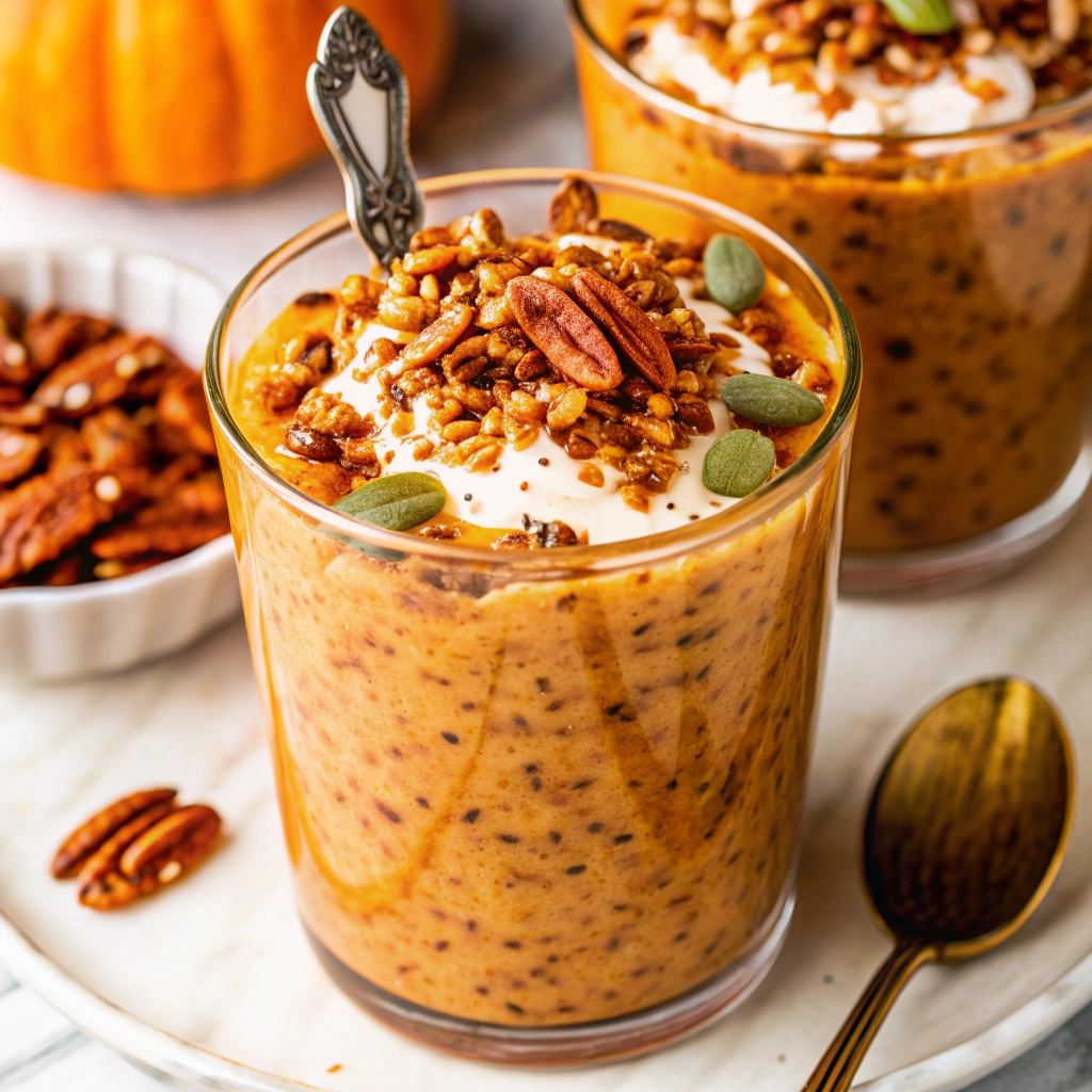 Pumpkin Cheesecake Overnight Oats
