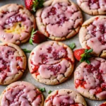 Double Strawberry Sugar Cookies