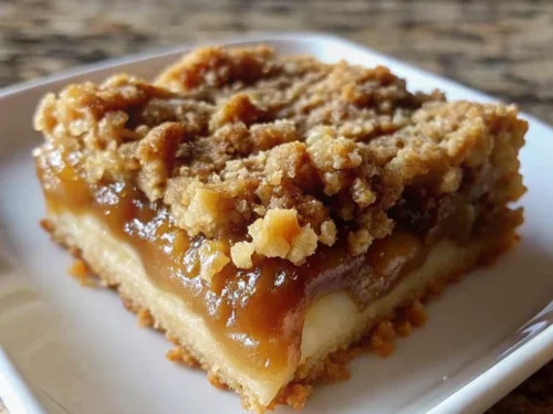 Irresistible Salted Caramel Apple Bars