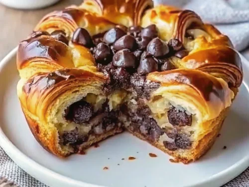 Chocolate Croissant Breakfast Bake