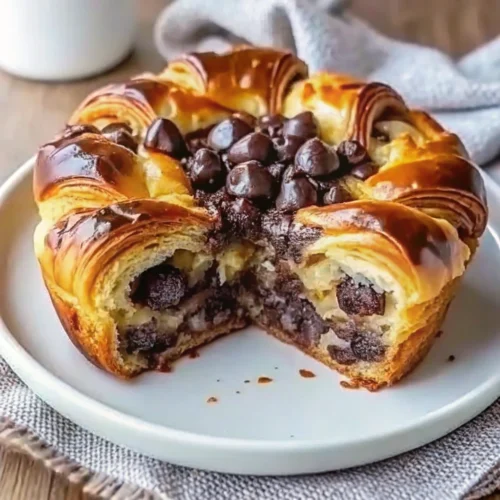 Chocolate Croissant Breakfast Bake