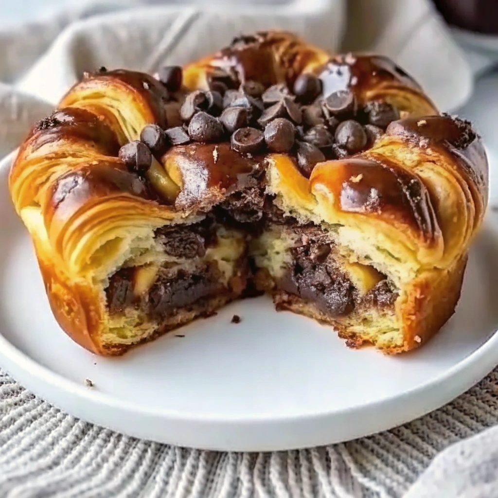 Chocolate Croissant Breakfast Bake
