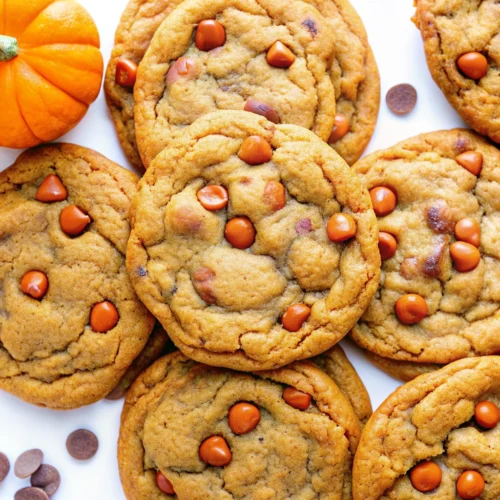 Chewy Cinnamon Chip Pumpkin Cookies