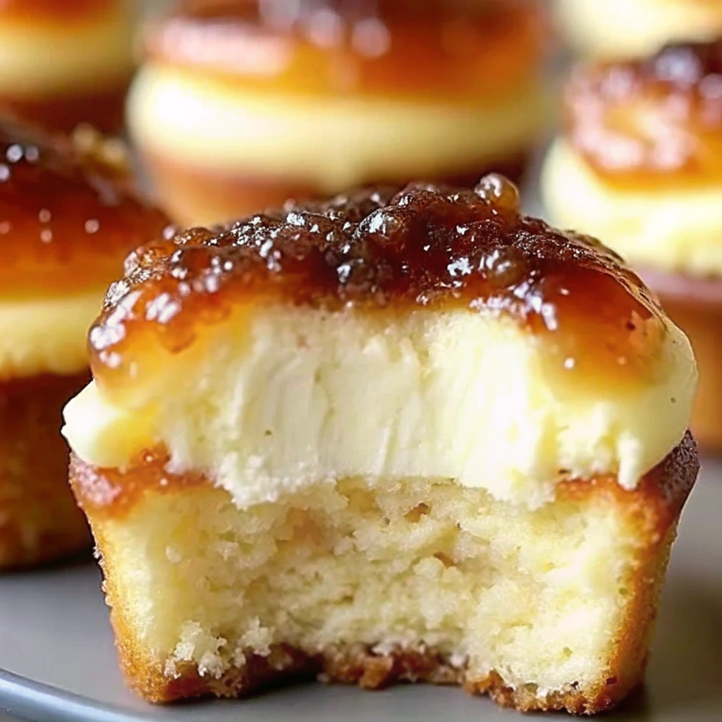 Vanilla Bean Crème Brûlée Cheesecake Cupcakes