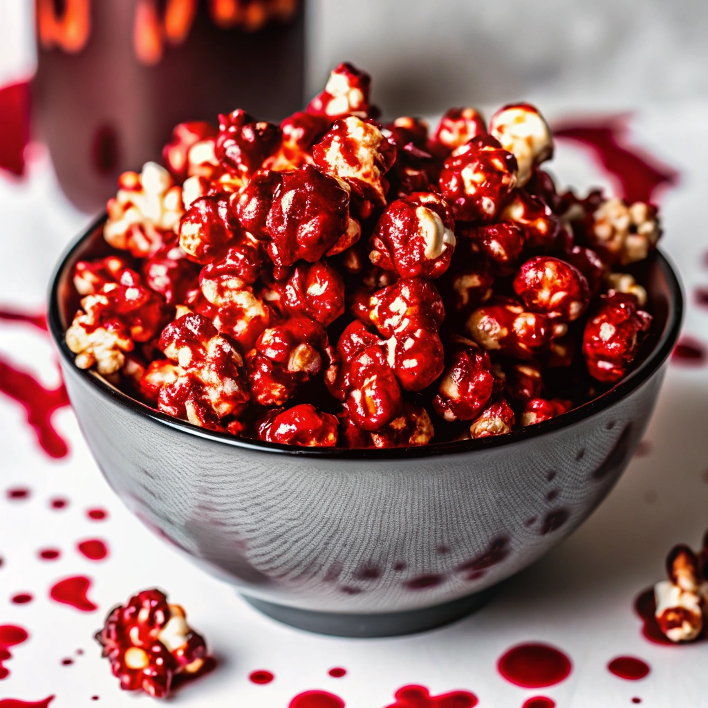 Bloody Red Velvet Popcorn