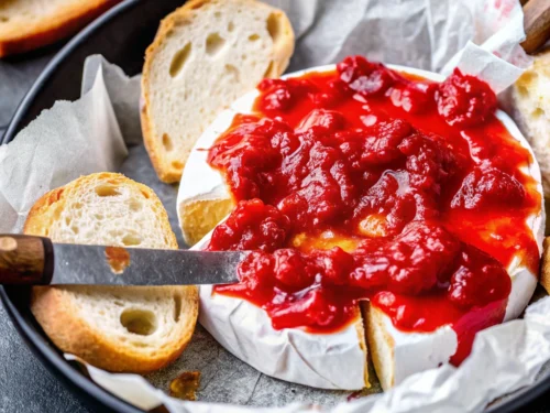 Halloween Bloody Baked Brie