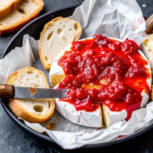 Halloween Bloody Baked Brie
