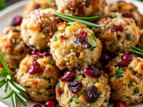 Image of Cranberry Turkey Stuffing Balls