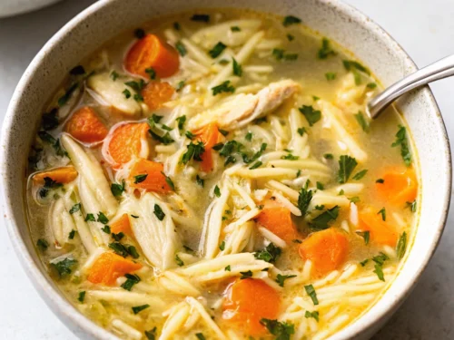 Image of Lemon Chicken Orzo Soup recipe