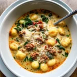 Image of Creamy Italian Sausage Gnocchi Soup