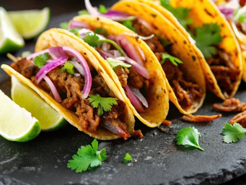 Image of Crock Pot Birria Tacos on a stone plate