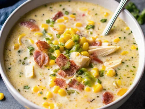 Image of Creamy Crockpot Chicken Corn Chowder