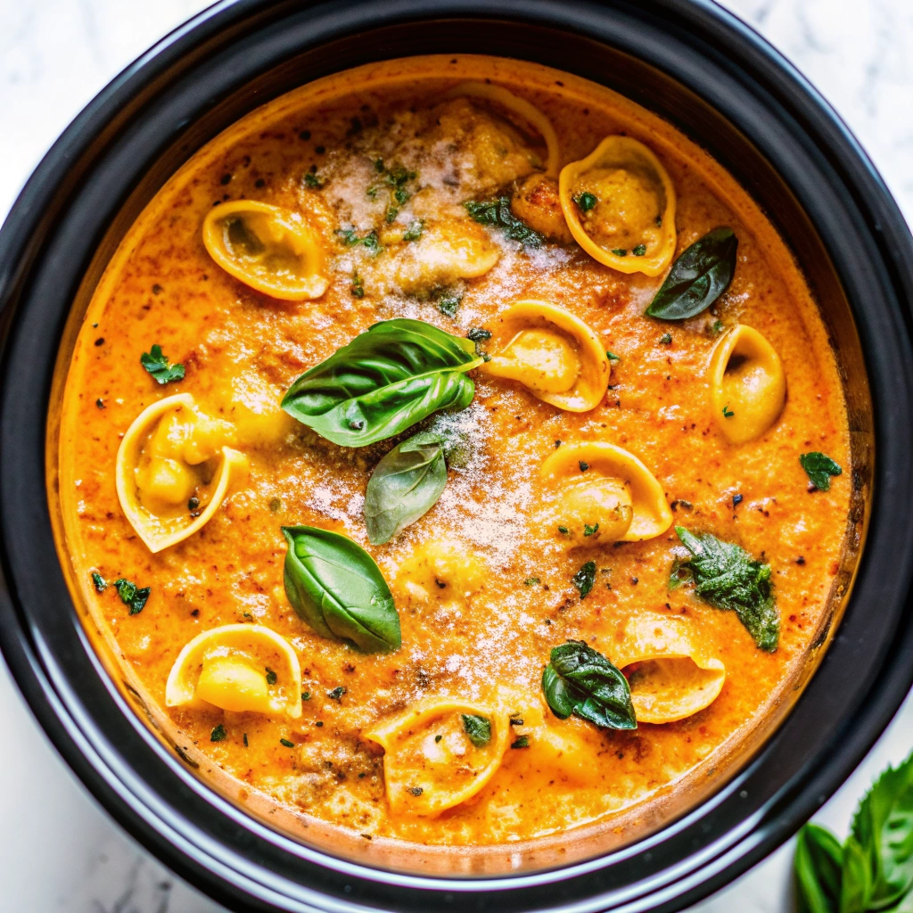 Image of Creamy Tomato Tortellini Soup