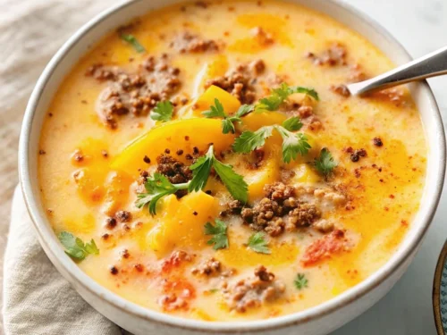 Image if Creamy Cheeseburger Soup