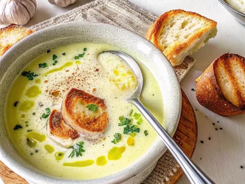 Image of Creamy French Garlic Soup