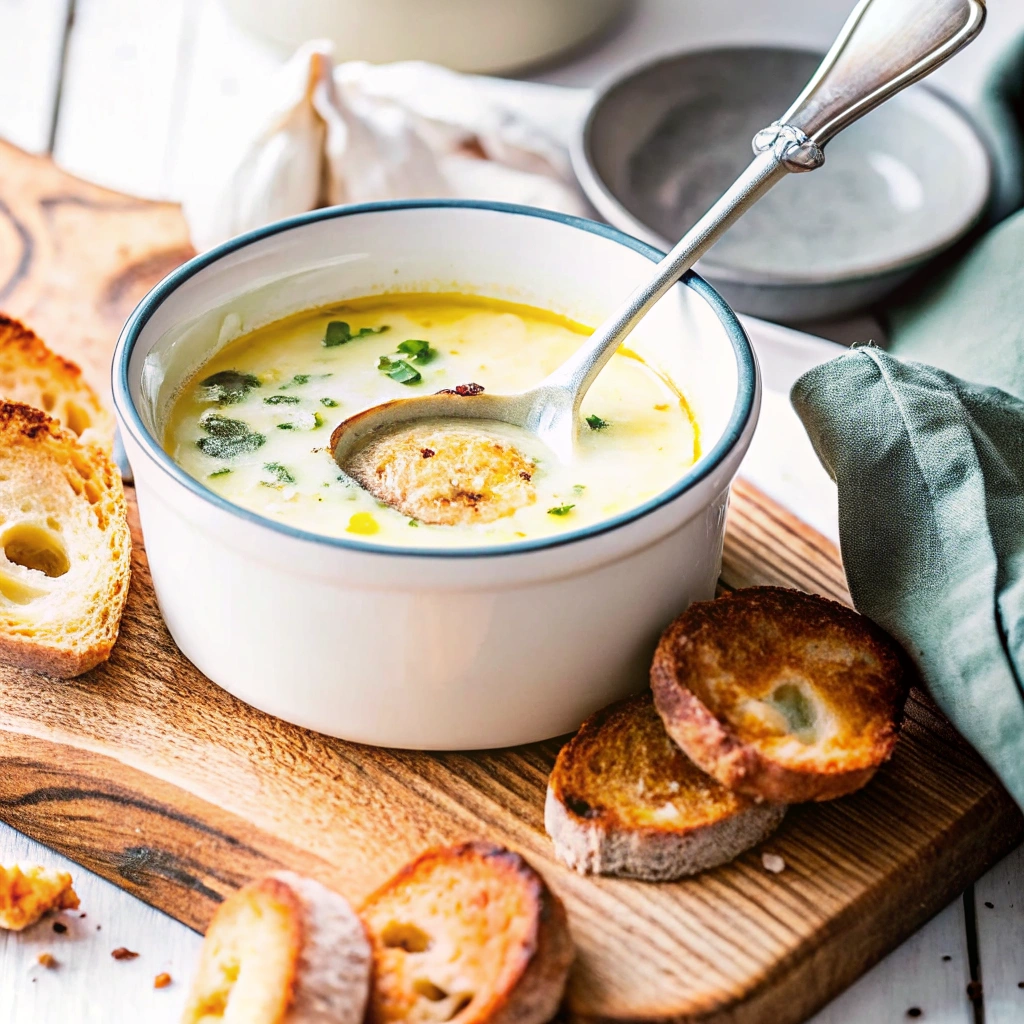 Image of Creamy French Garlic Soup