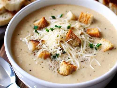 Image of The Cozy Tuscan Parmesan Cream Soup