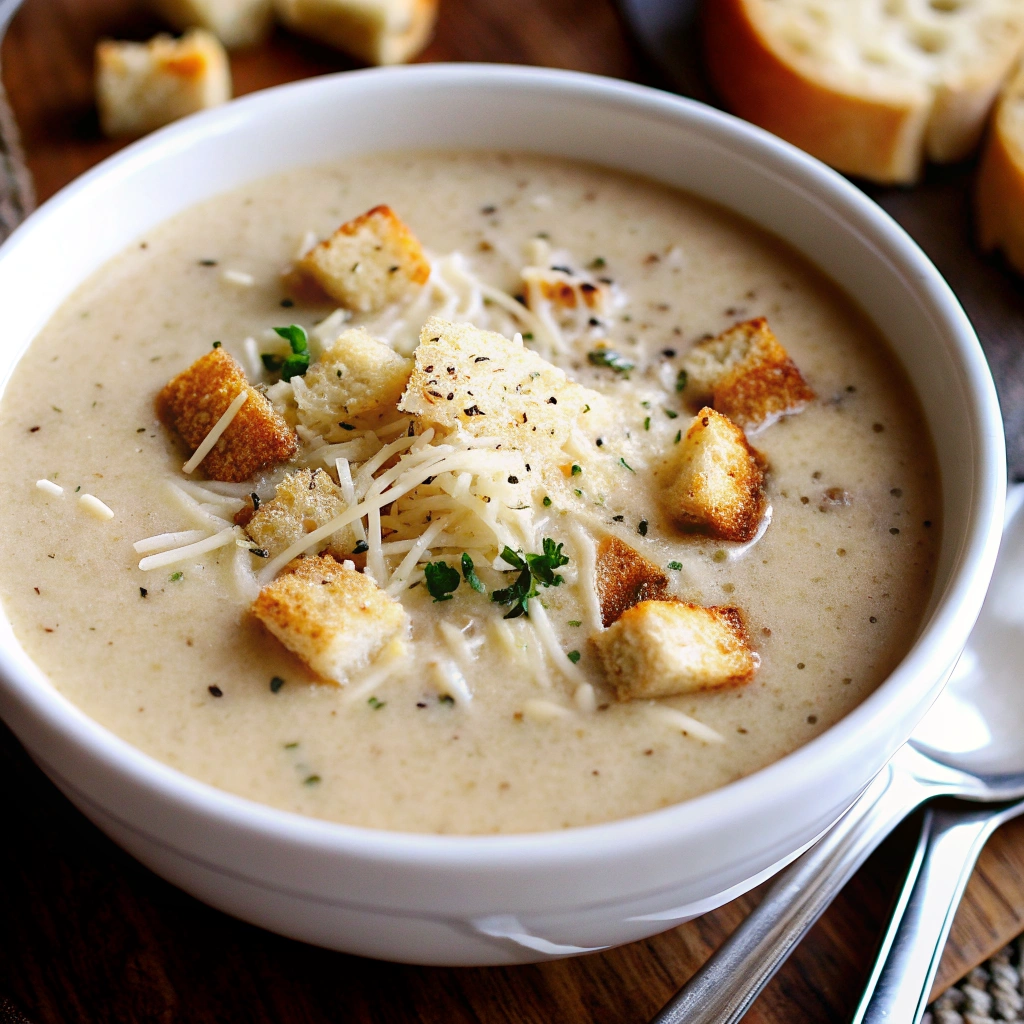 Image of The Cozy Tuscan Parmesan Cream Soup