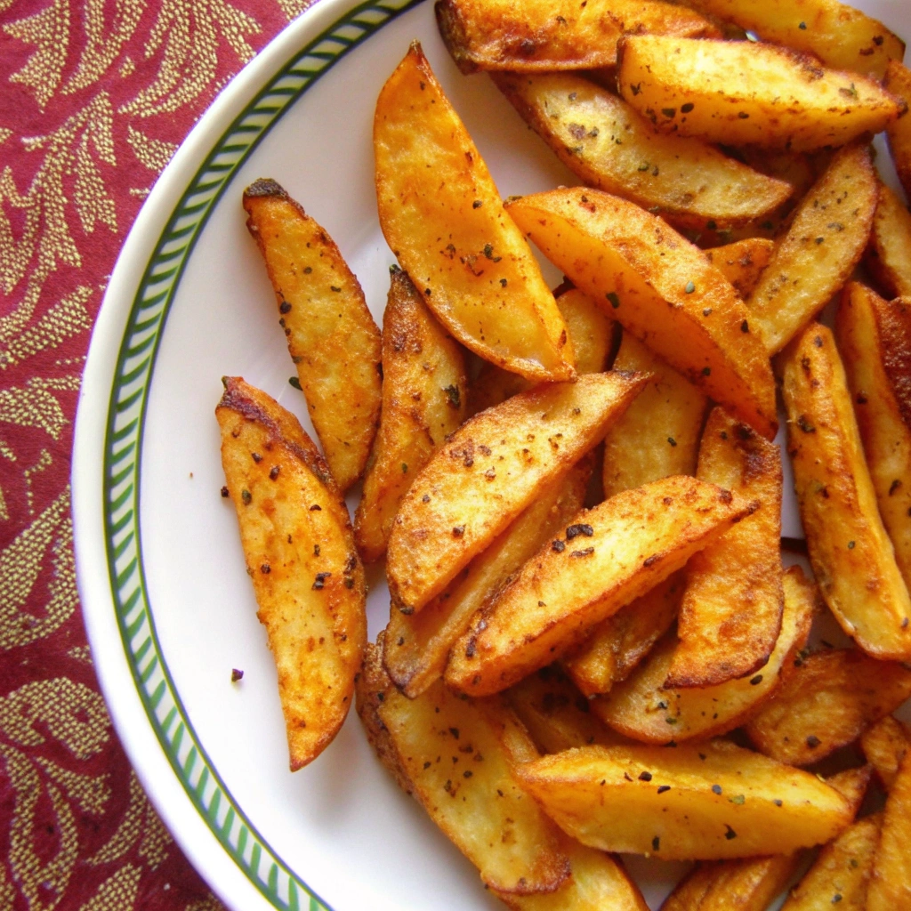 Crispy Garlicky Baked Fries