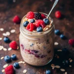 Overnight Oats Triple Berry Burst