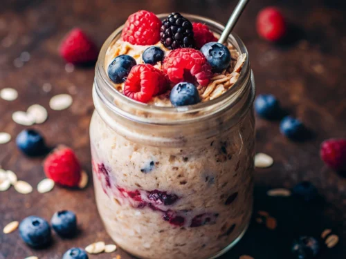 Overnight Oats Triple Berry Burst