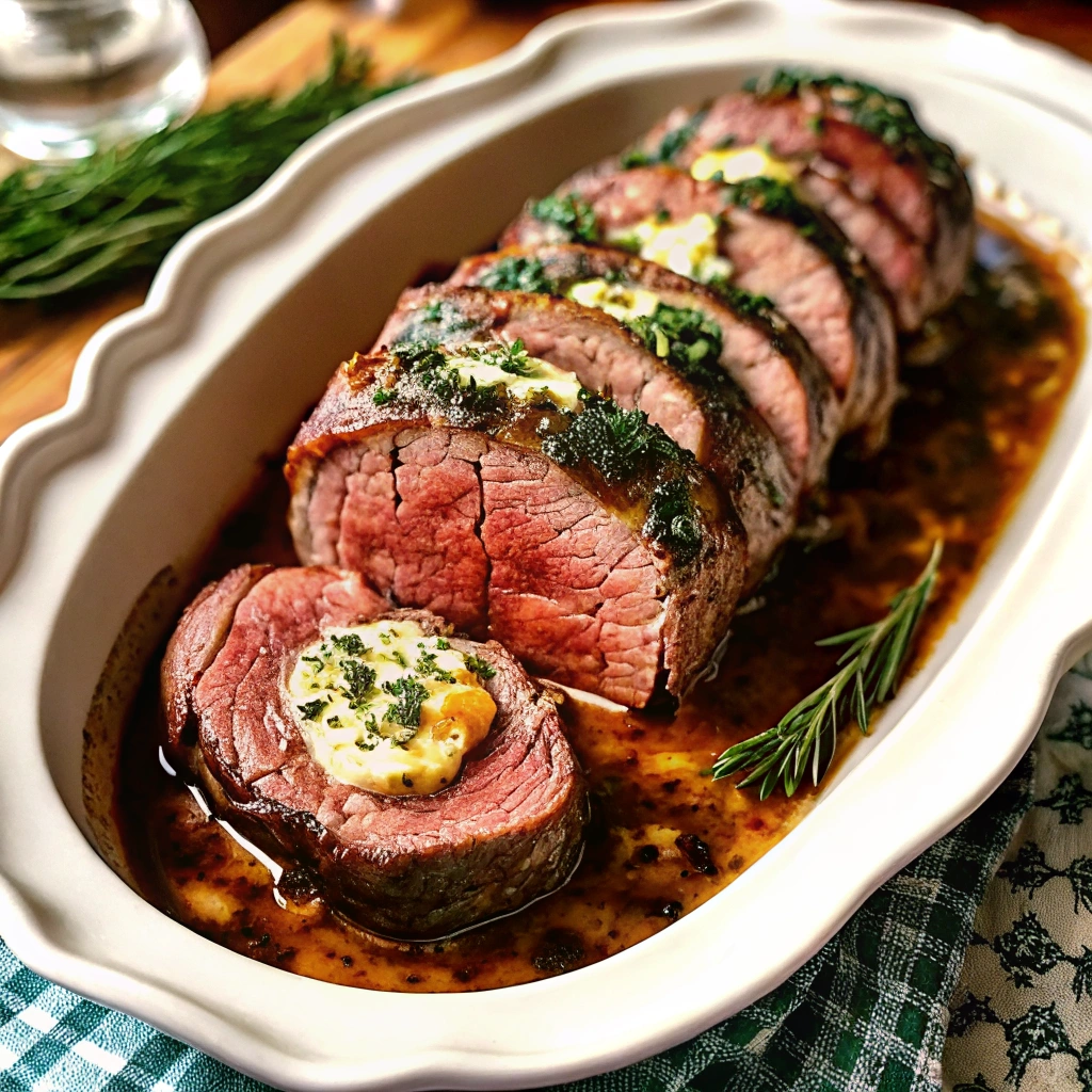 Christmas Stuffed Beef Tenderloin