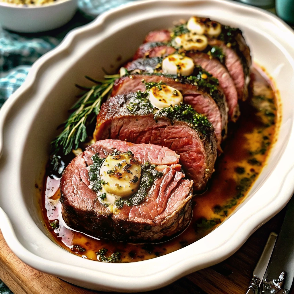 Christmas Stuffed Beef Tenderloin