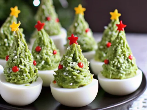 Deviled Egg Christmas Trees