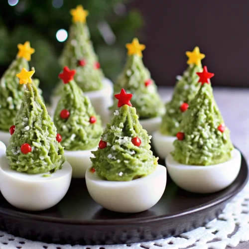 Deviled Egg Christmas Trees