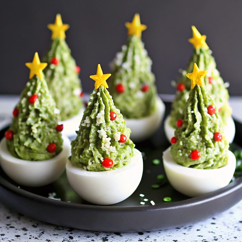 Deviled Egg Christmas Trees