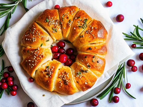 Cranberry Brie Wreath