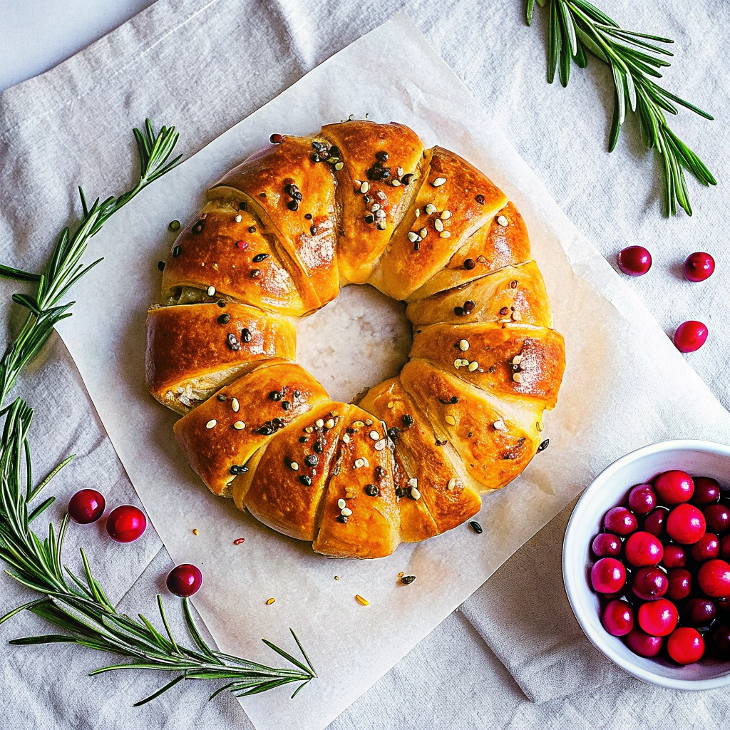 Cranberry Brie Wreath
