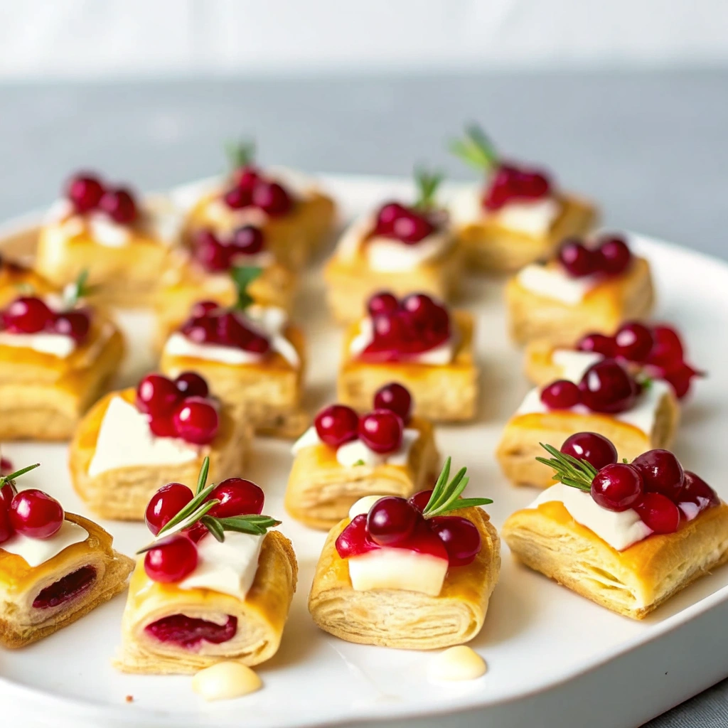 Easy Cranberry Brie Bites